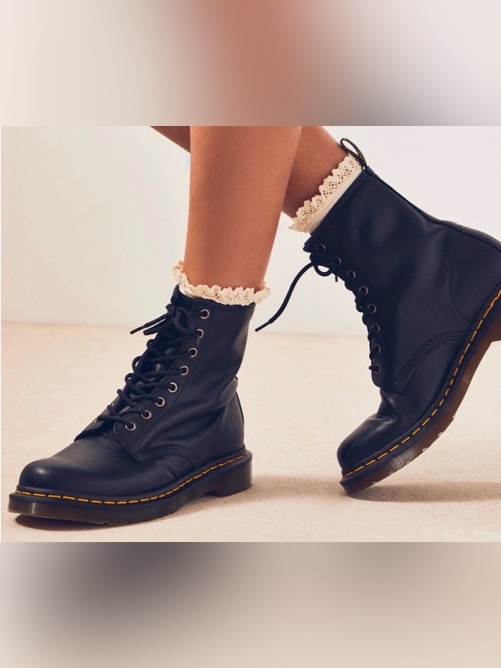 Dr. Martens Luana Black lace up boots. Size 7